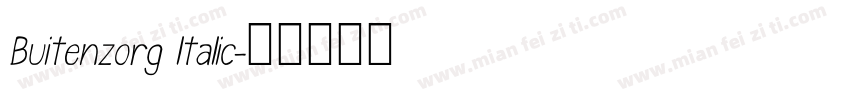 Buitenzorg ltalic字体转换